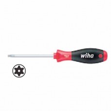 Wiha Softfinish® Torx® Tamper Resistant Screwdriver - With Borehole in the Blade Tip - For Torx® Screws with Locking Pin - T10H - 01300